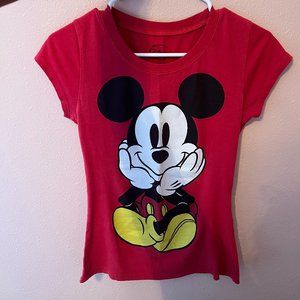 Red Mickey Mouse (front&back) Shirt